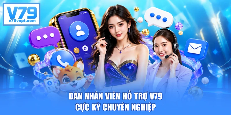 Dàn nhân viên hỗ trợ V79 cực kỳ chuyên nghiệp